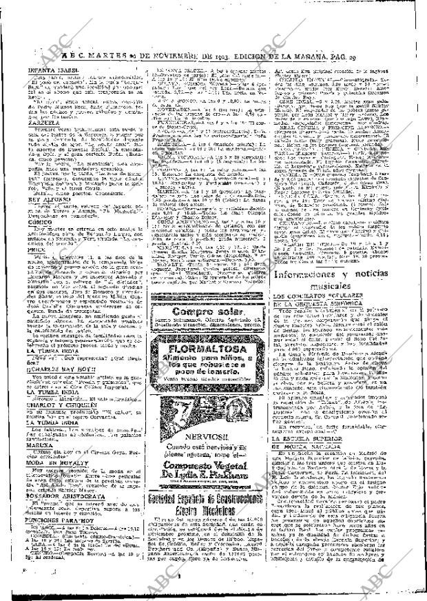 ABC MADRID 20-11-1923 página 29