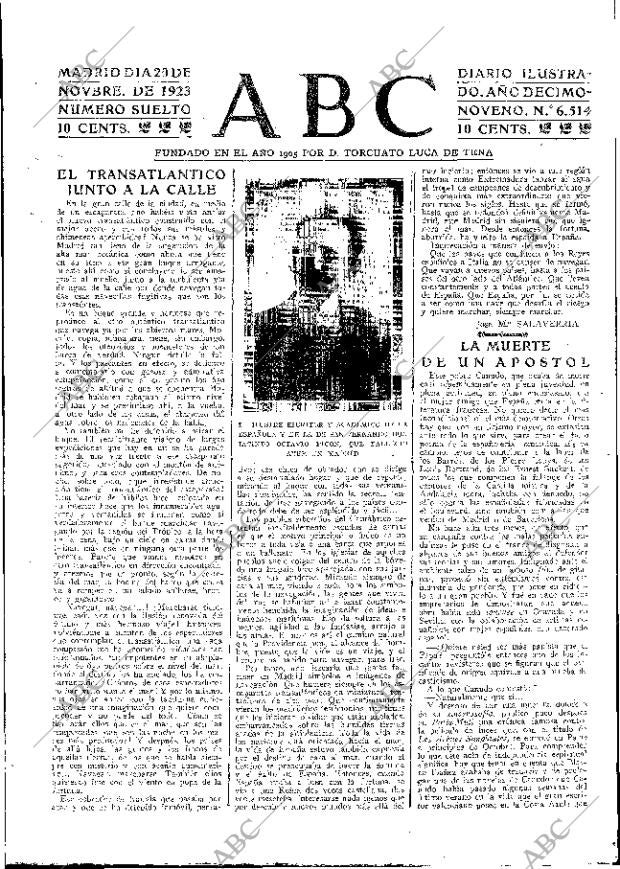 ABC MADRID 20-11-1923 página 3