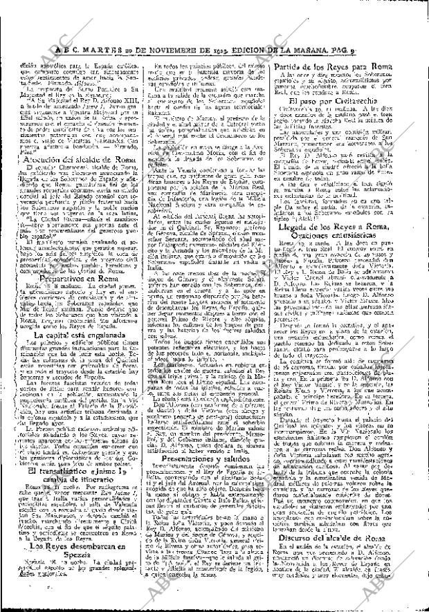 ABC MADRID 20-11-1923 página 9