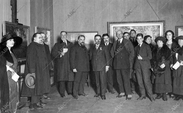 Inauguracion de la exposición de Cuadros de paisaje de la montaña Catalana, del...