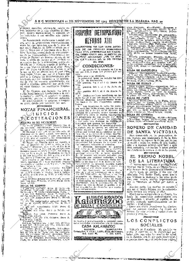 ABC MADRID 21-11-1923 página 20