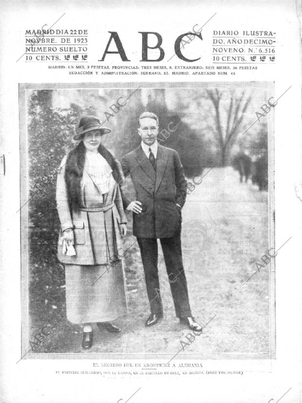 ABC MADRID 22-11-1923 página 1