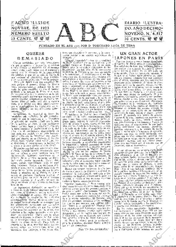 ABC MADRID 23-11-1923 página 3