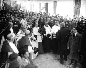 Solemne bendición e inauguración de 33 Casas Que "la habitación Obrera" de la...