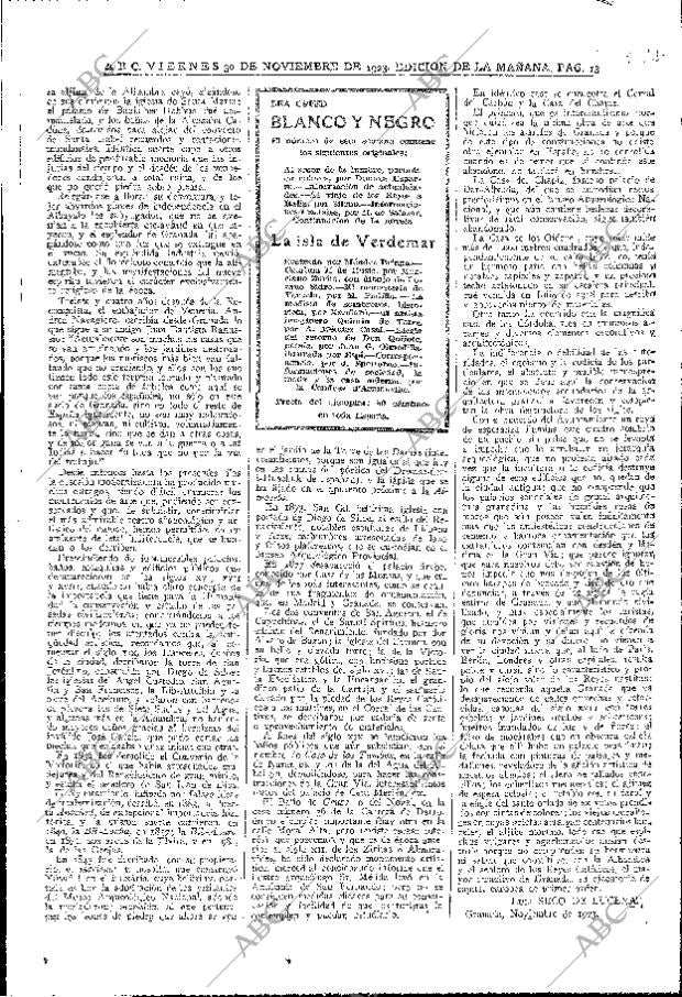 ABC MADRID 30-11-1923 página 13