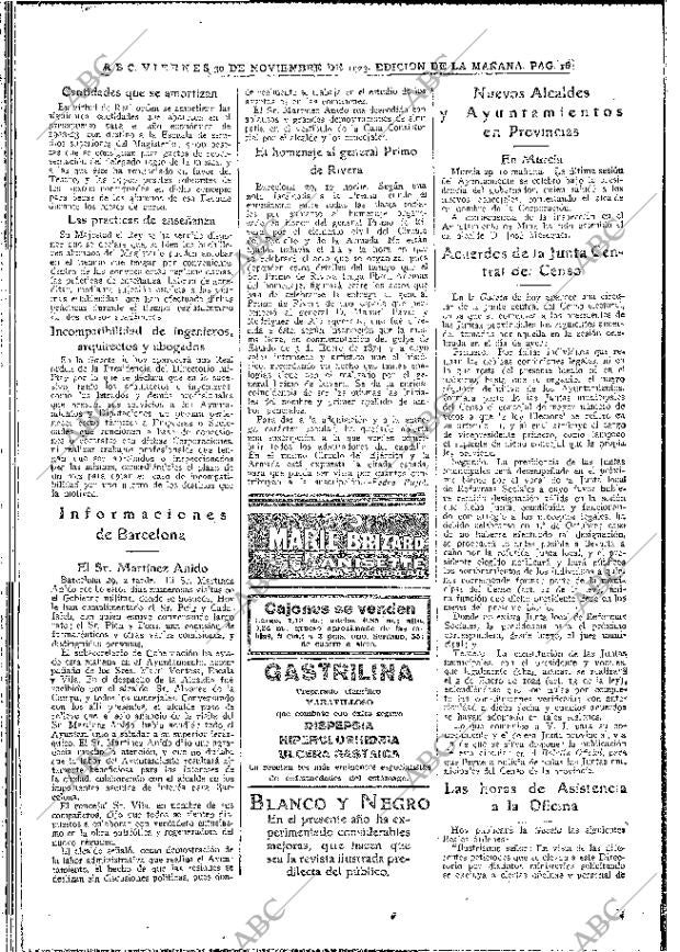 ABC MADRID 30-11-1923 página 16