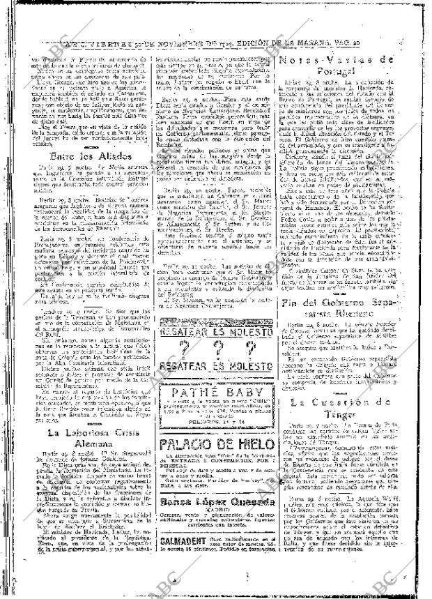 ABC MADRID 30-11-1923 página 20