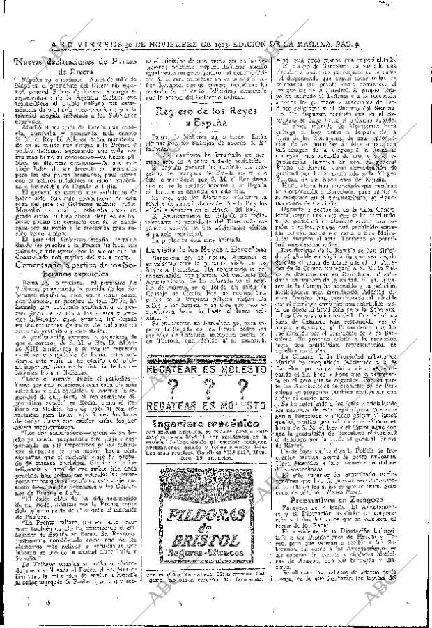 ABC MADRID 30-11-1923 página 9