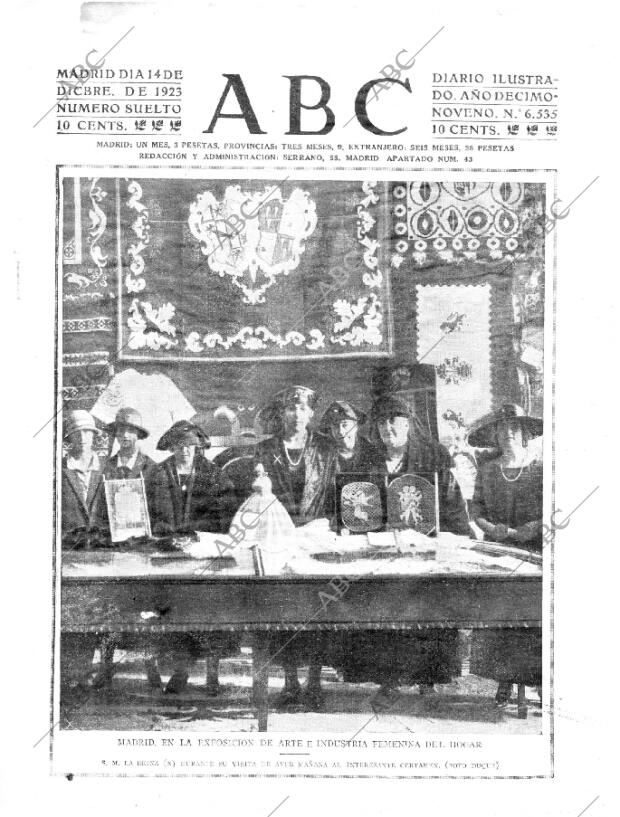 ABC MADRID 14-12-1923 página 1