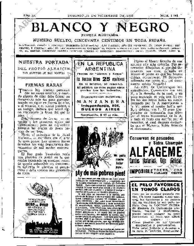 BLANCO Y NEGRO MADRID 23-12-1923 página 3