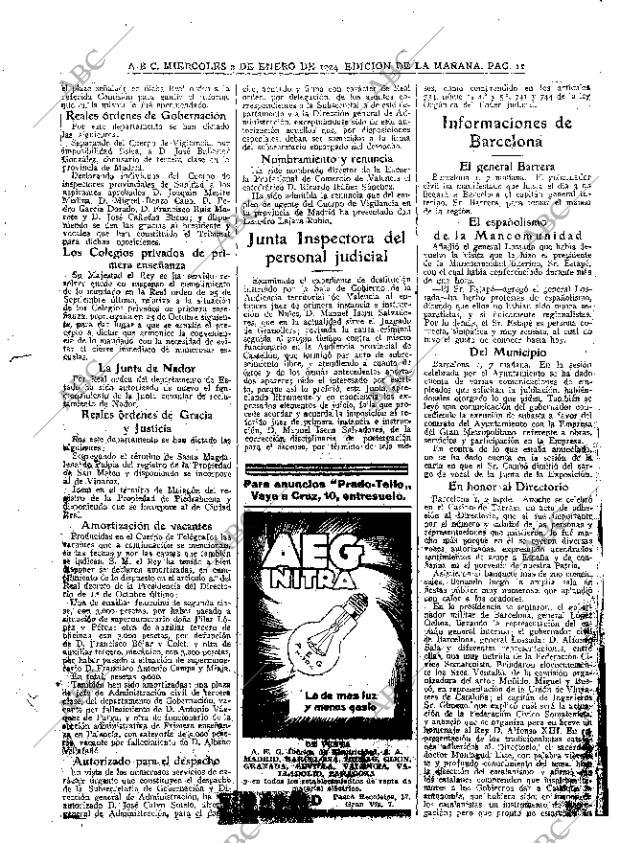 ABC MADRID 02-01-1924 página 11