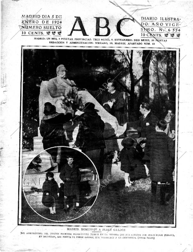 ABC MADRID 05-01-1924 página 1