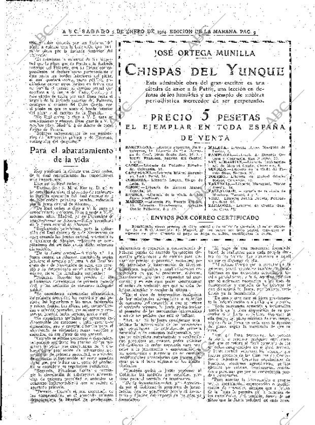 ABC MADRID 05-01-1924 página 9