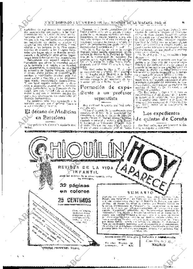 ABC MADRID 06-01-1924 página 16