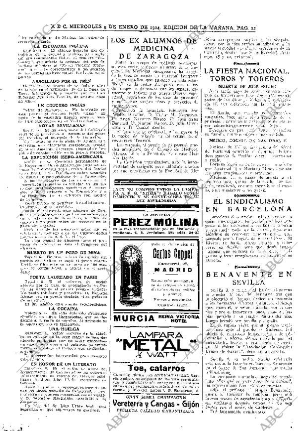 ABC MADRID 09-01-1924 página 22