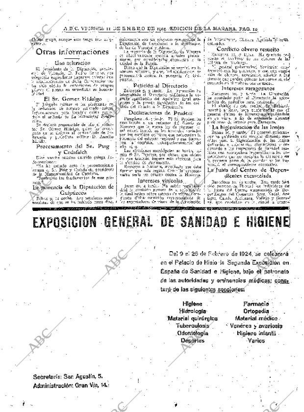 ABC MADRID 11-01-1924 página 10