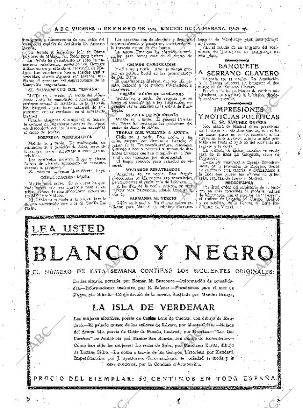 ABC MADRID 11-01-1924 página 16