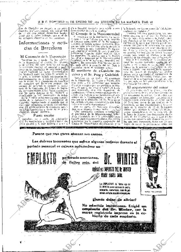 ABC MADRID 13-01-1924 página 18