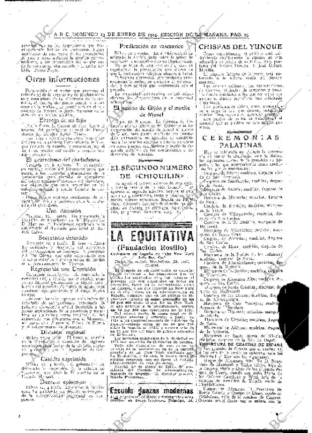 ABC MADRID 13-01-1924 página 19