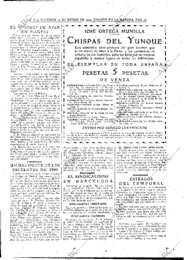 ABC MADRID 13-01-1924 página 25