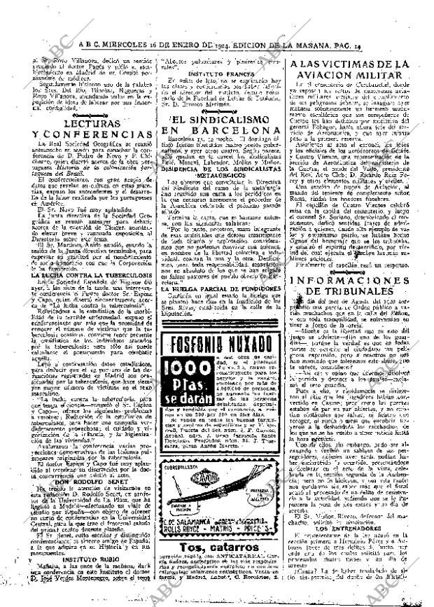 ABC MADRID 16-01-1924 página 14