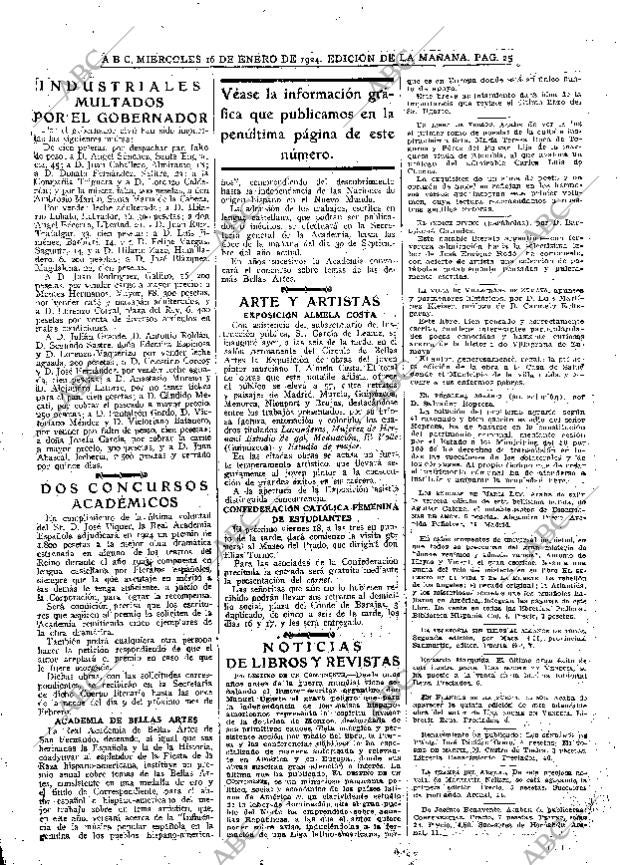 ABC MADRID 16-01-1924 página 25