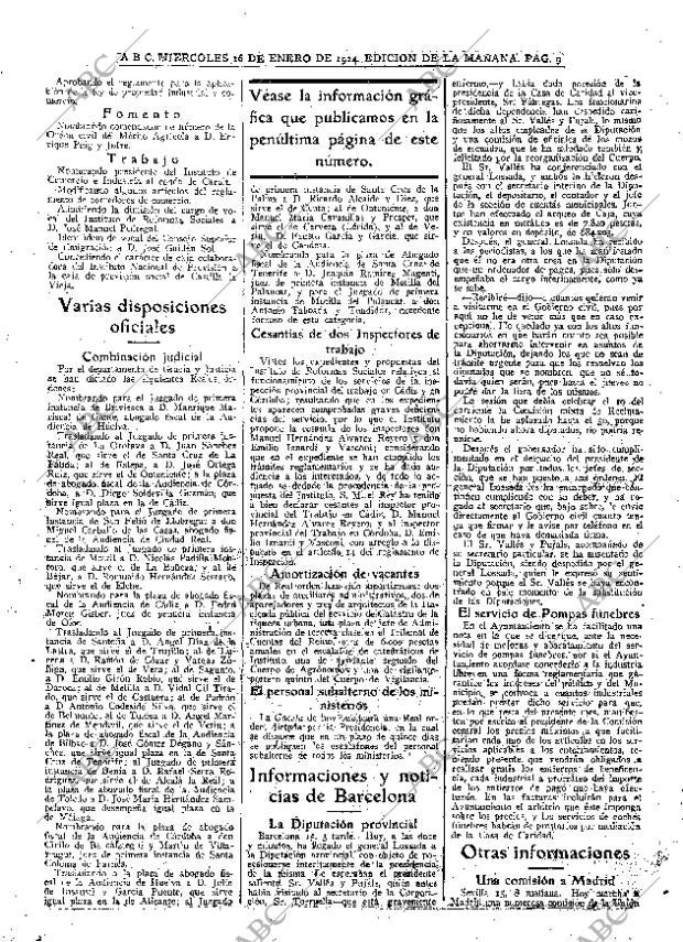 ABC MADRID 16-01-1924 página 9