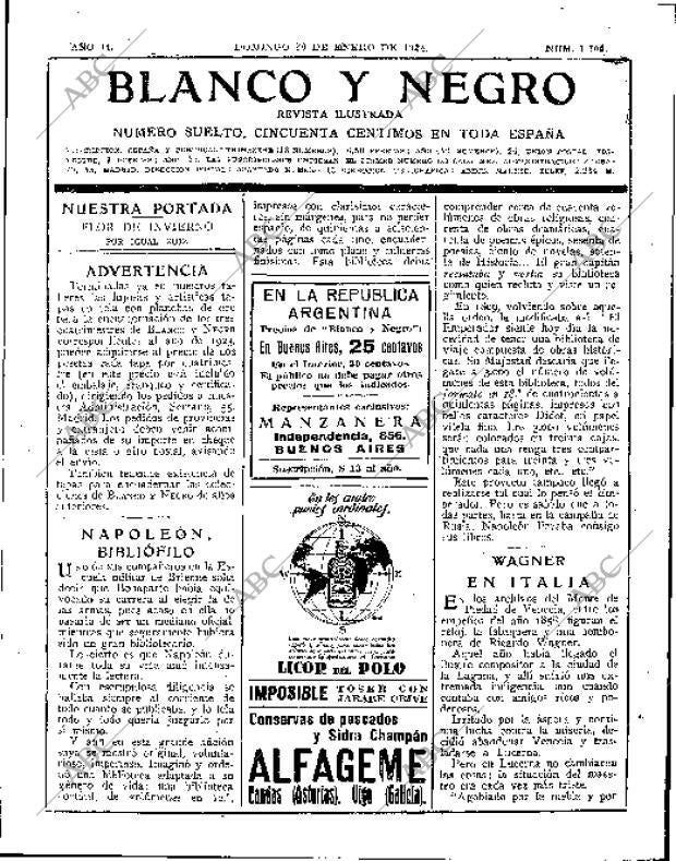 BLANCO Y NEGRO MADRID 20-01-1924 página 3