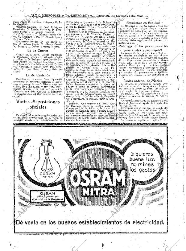 ABC MADRID 23-01-1924 página 12