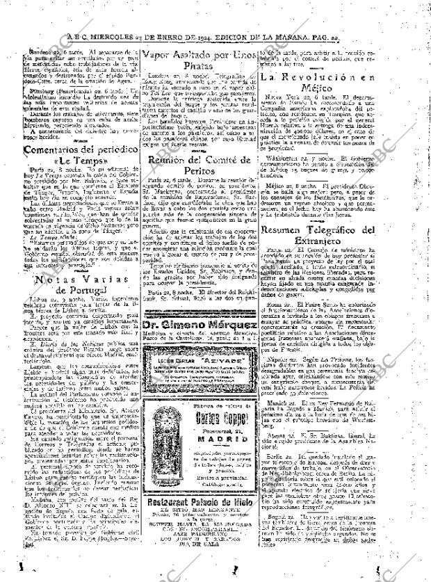 ABC MADRID 23-01-1924 página 22