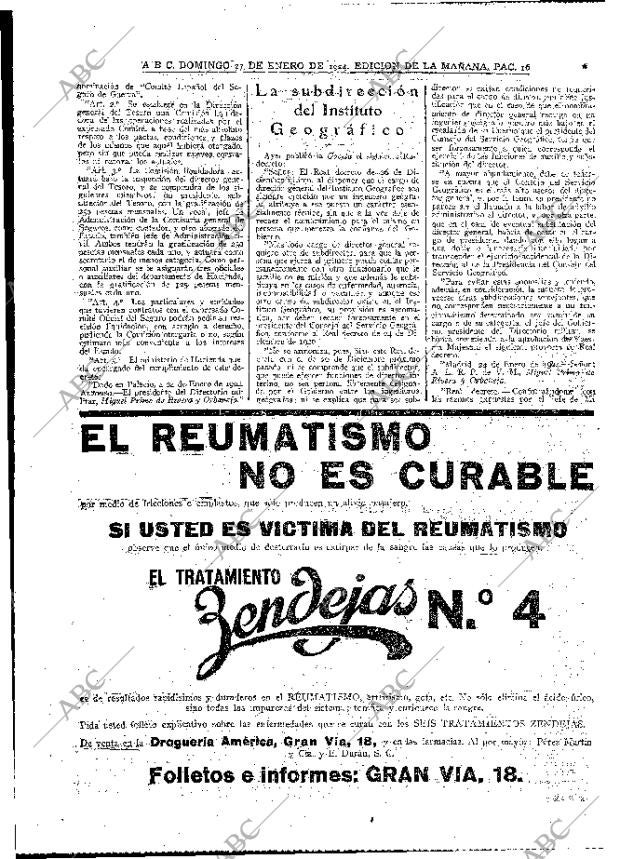 ABC MADRID 27-01-1924 página 16