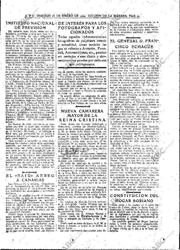 ABC MADRID 27-01-1924 página 21
