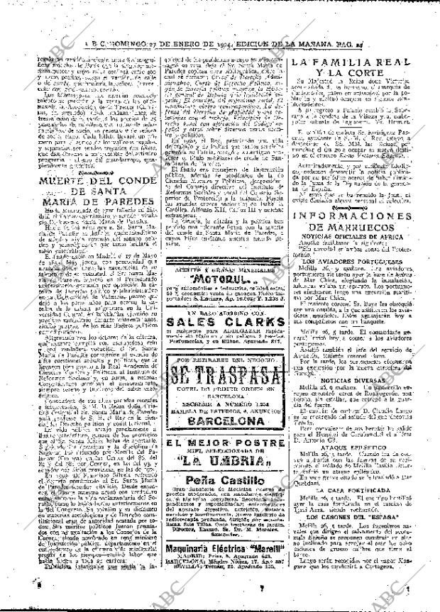 ABC MADRID 27-01-1924 página 24