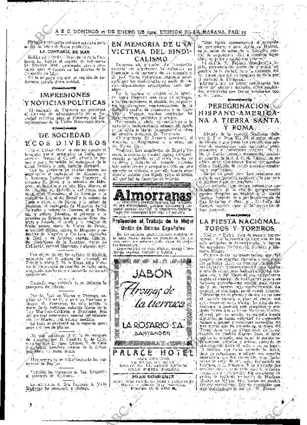 ABC MADRID 27-01-1924 página 25