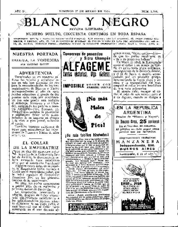 BLANCO Y NEGRO MADRID 27-01-1924 página 3