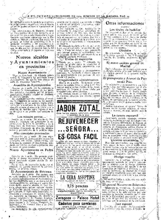 ABC MADRID 31-01-1924 página 12