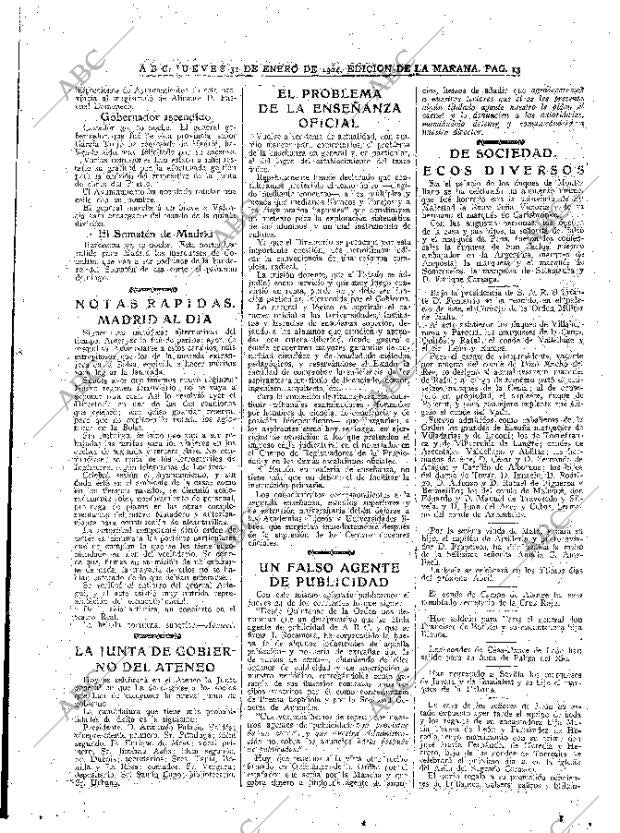 ABC MADRID 31-01-1924 página 13