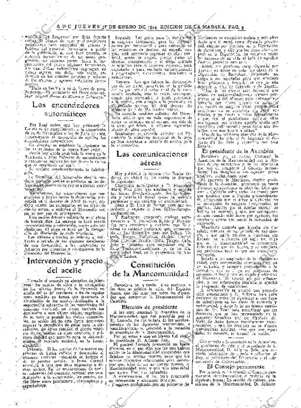 ABC MADRID 31-01-1924 página 9