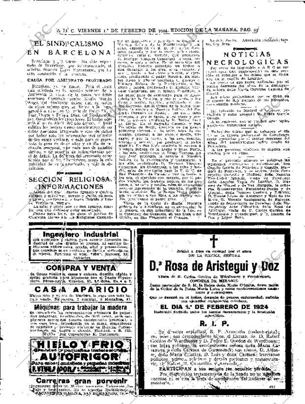 ABC MADRID 01-02-1924 página 23