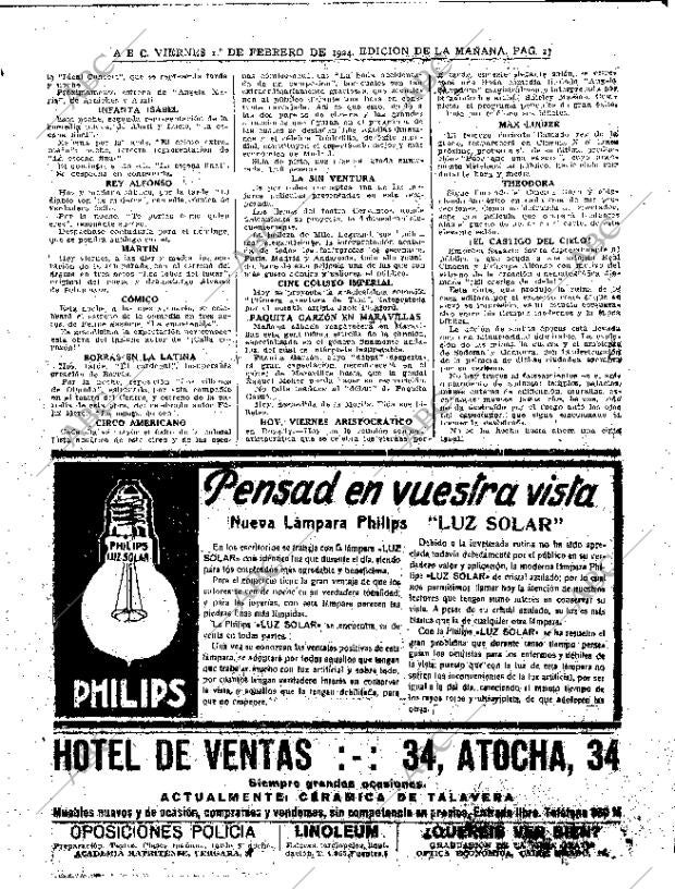 ABC MADRID 01-02-1924 página 27