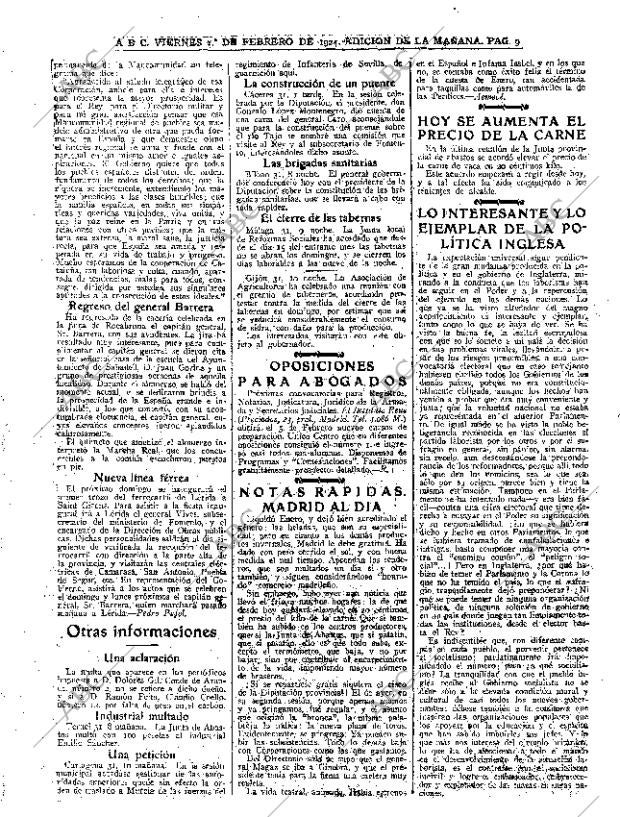 ABC MADRID 01-02-1924 página 9