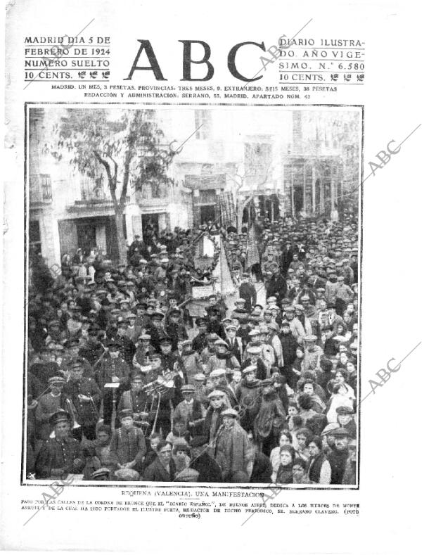 ABC MADRID 05-02-1924 página 1
