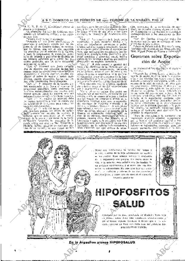ABC MADRID 10-02-1924 página 16