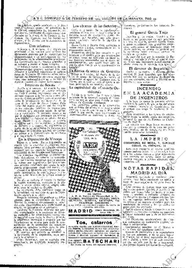 ABC MADRID 10-02-1924 página 21