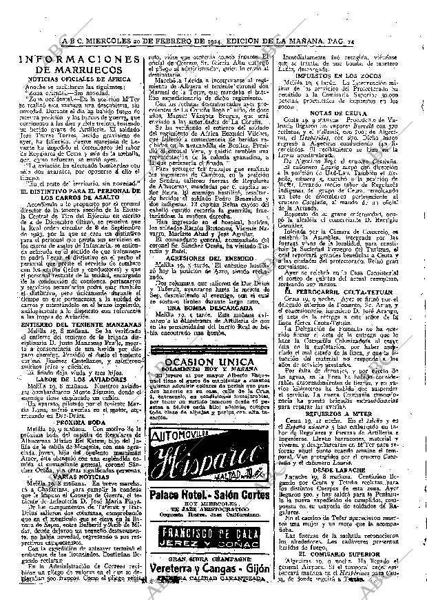 ABC MADRID 20-02-1924 página 14