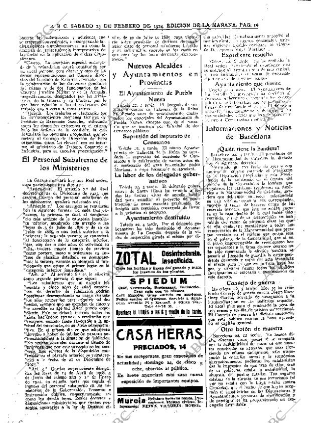 ABC MADRID 23-02-1924 página 10