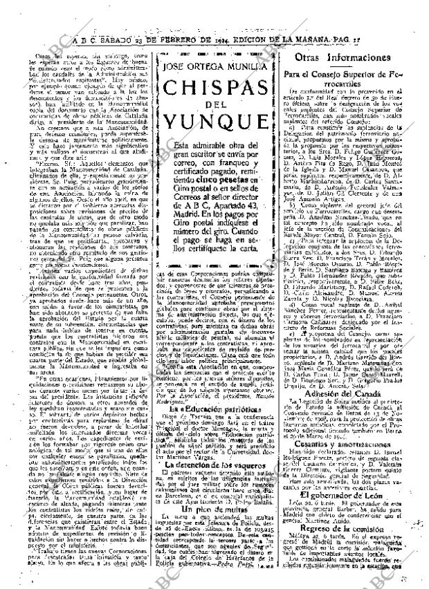 ABC MADRID 23-02-1924 página 11