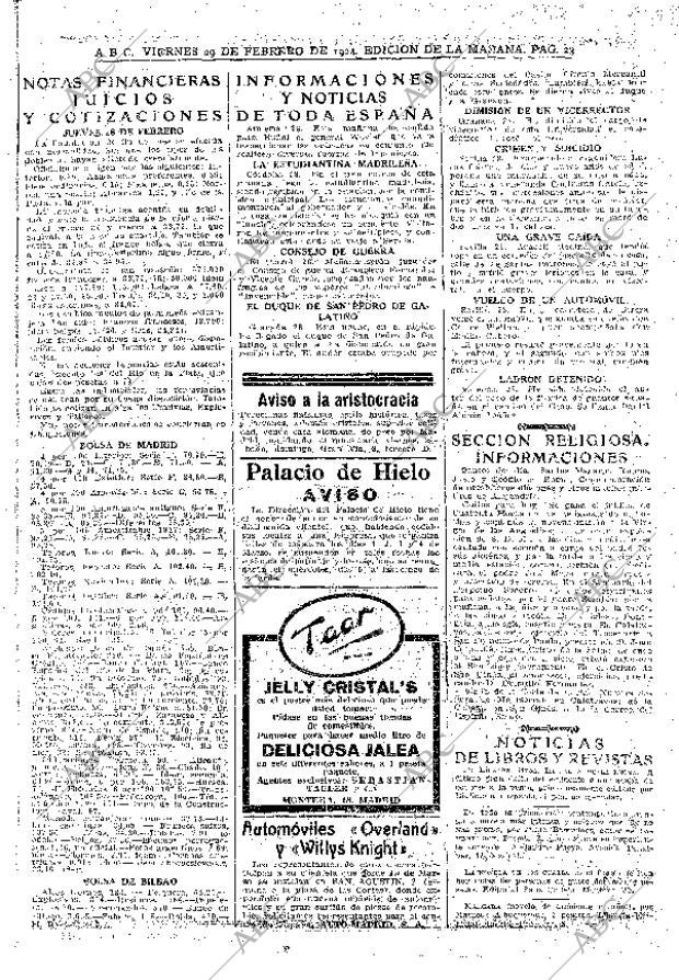 ABC MADRID 29-02-1924 página 23
