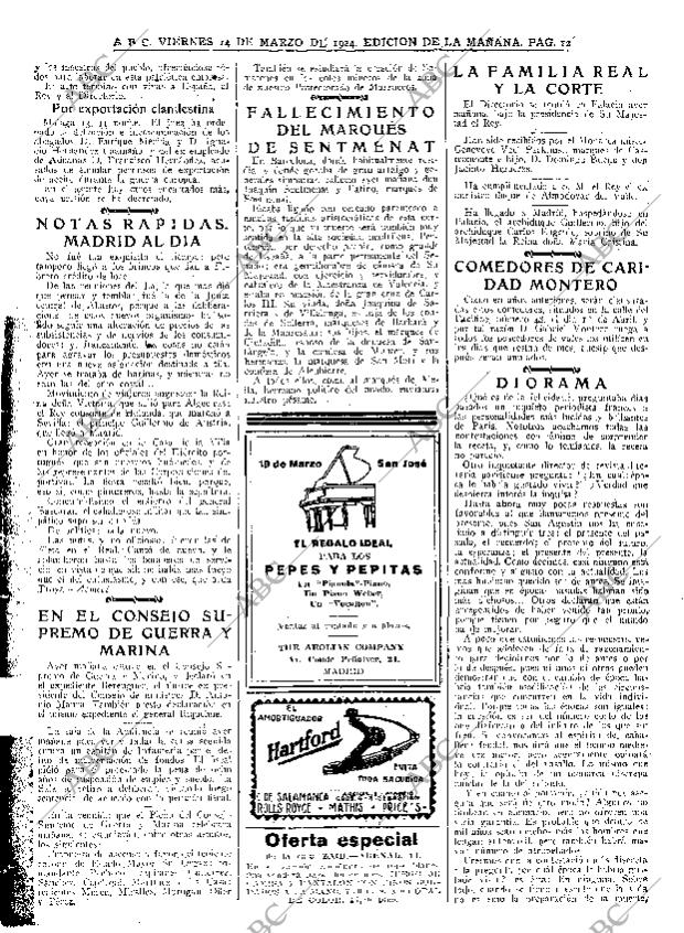 ABC MADRID 14-03-1924 página 12