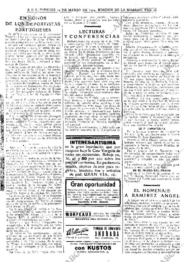 ABC MADRID 14-03-1924 página 16